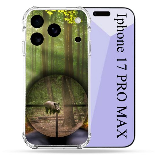 Coque Renforcée Pour Iphone 17 Pro Max Chasse Sanglier Viseur