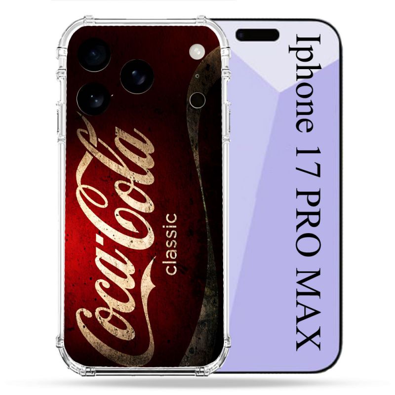 Coque Renforcée Pour Iphone 17 Pro Max Coca Cola Classique