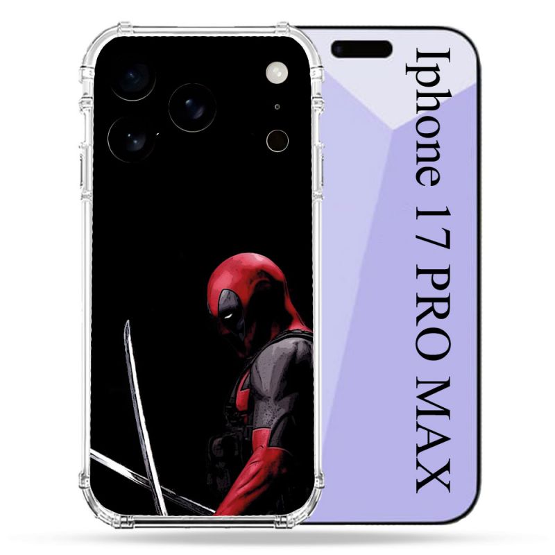 Coque Renforcée Pour Iphone 17 Pro Max Deadpool Epee