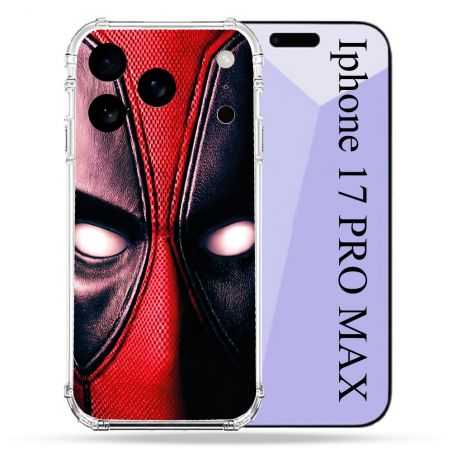 Coque Renforcée Pour Iphone 17 Pro Max Deadpool Yeux