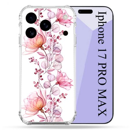 Coque Renforcée Pour Iphone 17 Pro Max Fleur Eclosion