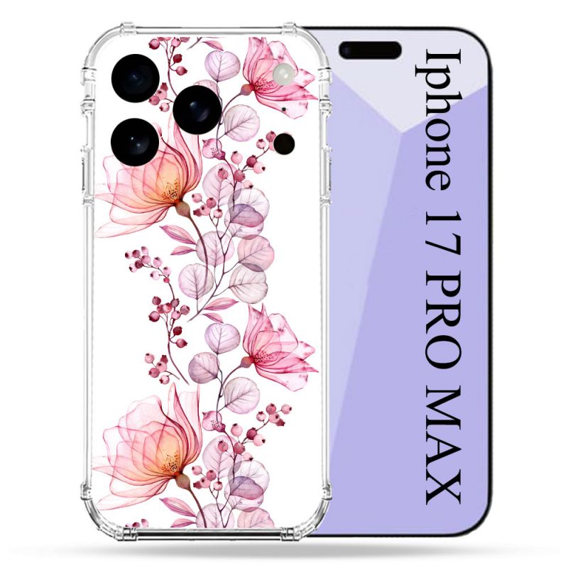 Coque Renforcée Pour Iphone 17 Pro Max Fleur Eclosion