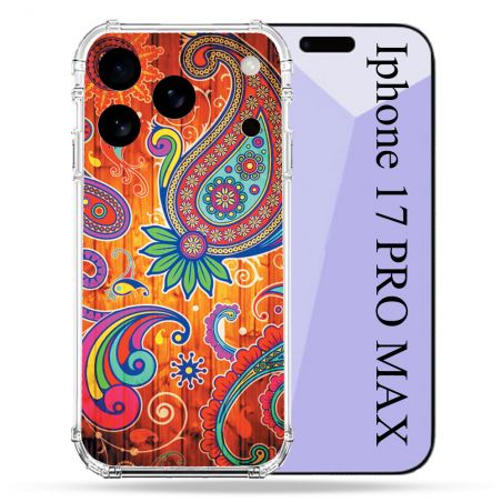 Coque Renforcée Pour Iphone 17 Pro Max Fleur Psychedelic