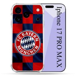 Coque Renforcée Pour Iphone 17 Pro Max Foot Bayern Munich Carreaux