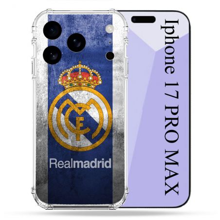 Coque Renforcée Pour Iphone 17 Pro Max Foot Real Madrid
