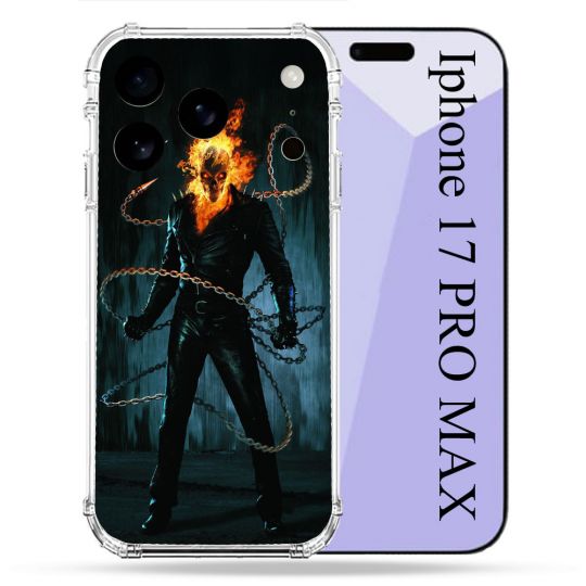 Coque Renforcée Pour Iphone 17 Pro Max Ghost Rider