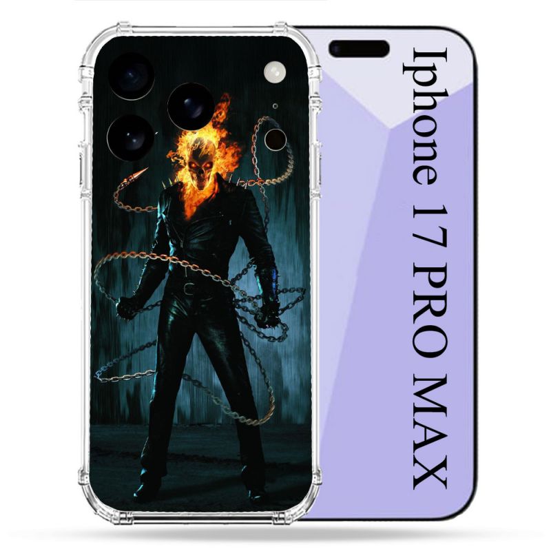 Coque Renforcée Pour Iphone 17 Pro Max Ghost Rider