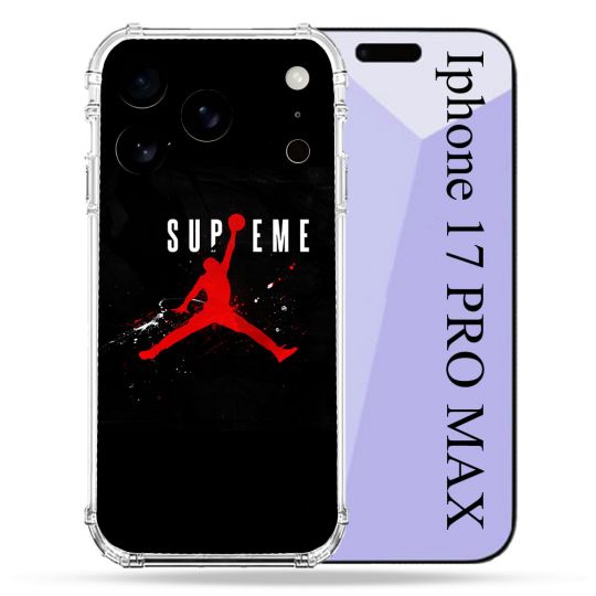 Coque Renforcée Pour Iphone 17 Pro Max Jordan Supreme Noir