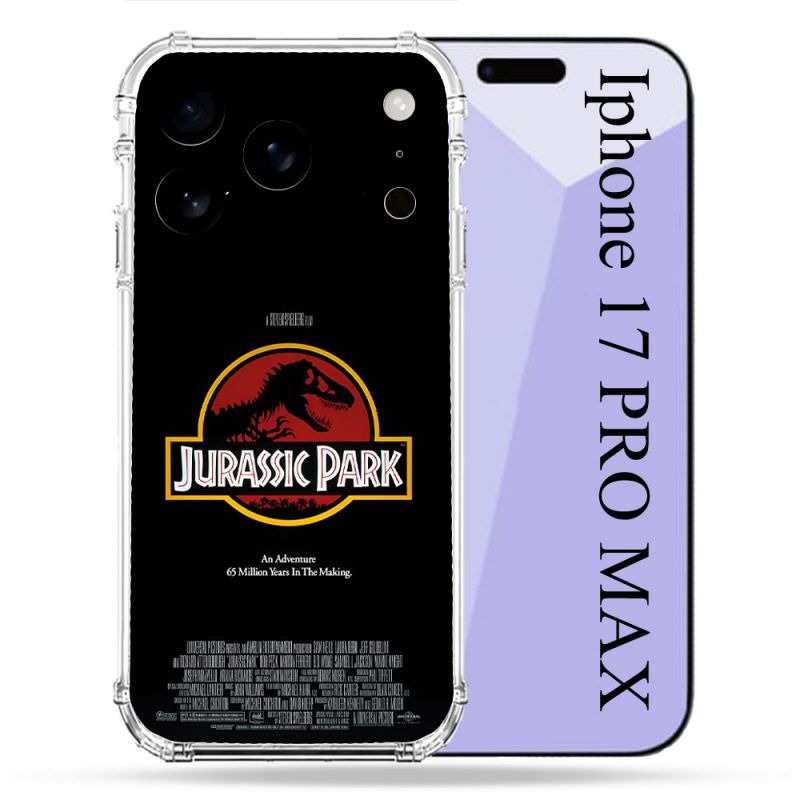Coque Renforcée Pour Iphone 17 Pro Max Jurassic Park Affiche