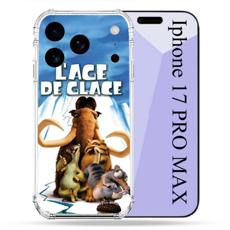 Coque Renforcée Pour Iphone 17 Pro Max L'âge de Glace Affiche