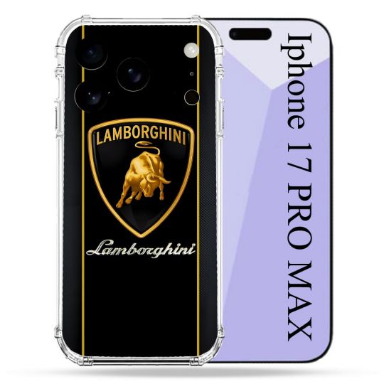 Coque Renforcée Pour Iphone 17 Pro Max Lamborghini Carbone