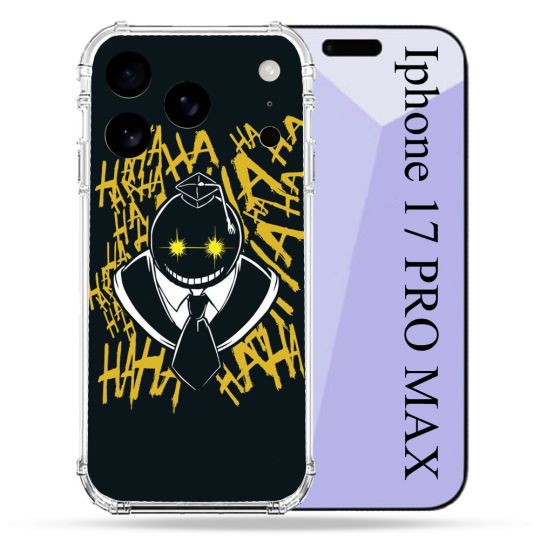 Coque Renforcée Pour Iphone 17 Pro Max Manga Assassination Classroom Kuro Noir