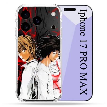 Coque Renforcée Pour Iphone 17 Pro Max Manga Death Note Duo