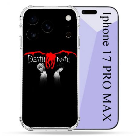Coque Renforcée Pour Iphone 17 Pro Max Manga Death Note Noir