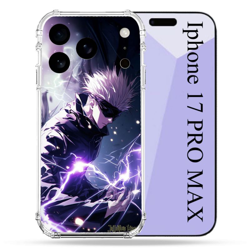 Coque Renforcée Pour Iphone 17 Pro Max Manga Jujutsu Kaisen Gojo Saturo