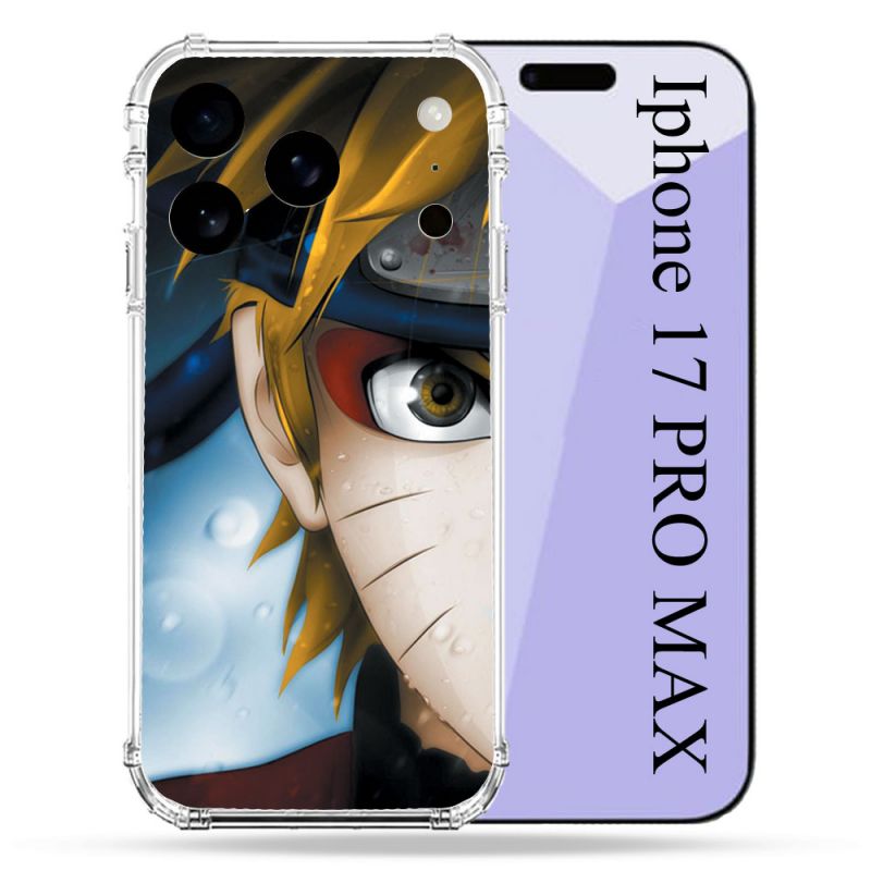 Coque Renforcée Pour Iphone 17 Pro Max Manga Naruto Blanc