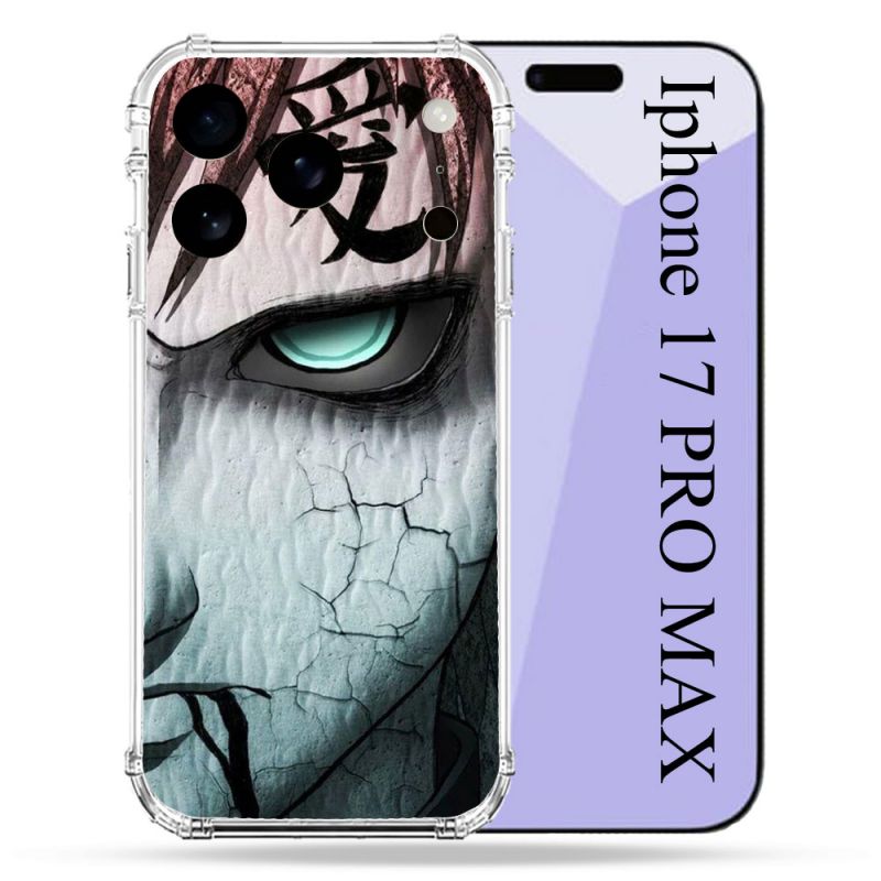 Coque Renforcée Pour Iphone 17 Pro Max Manga Naruto Gaara