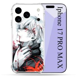 Coque Renforcée Pour Iphone 17 Pro Max Manga Tokyo Ghoul Kaneki Blanc