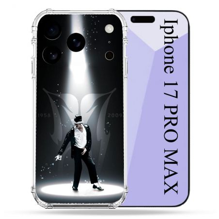 Coque Renforcée Pour Iphone 17 Pro Max Michael Jackson Noir