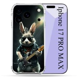 Coque Renforcée Pour Iphone 17 Pro Max Musique Rock Lapin