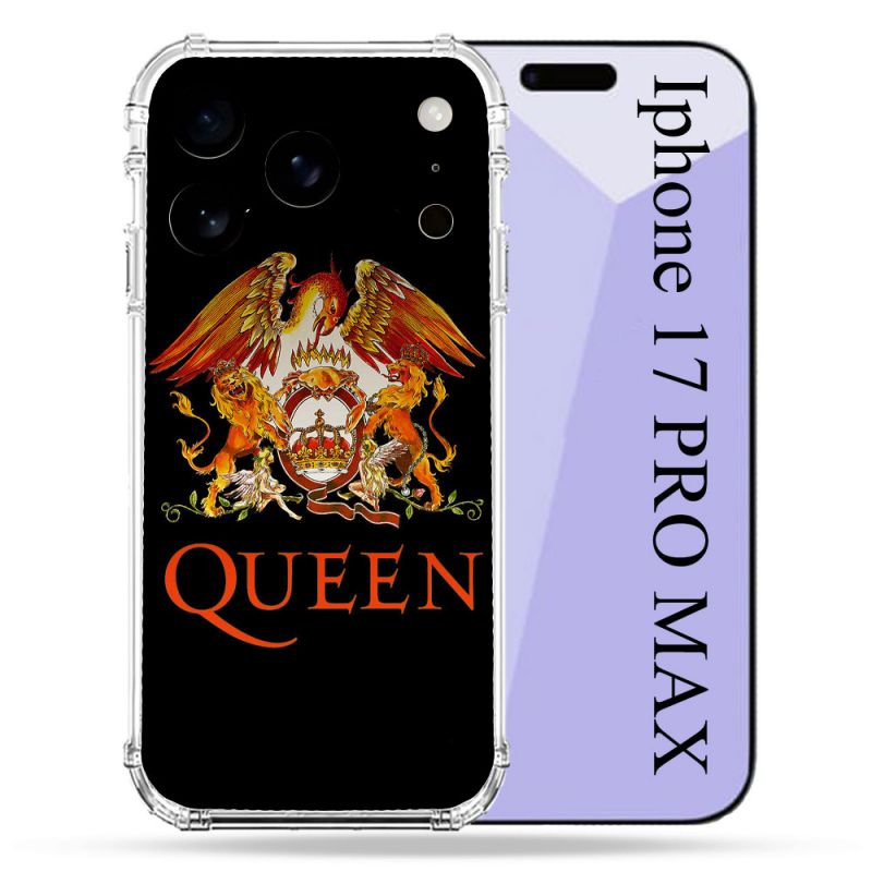 Coque Renforcée Pour Iphone 17 Pro Max Musique Rock Queen