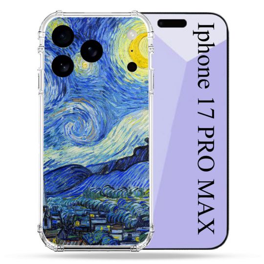 Coque Renforcée Pour Iphone 17 Pro Max Peinture La nuit étoilée