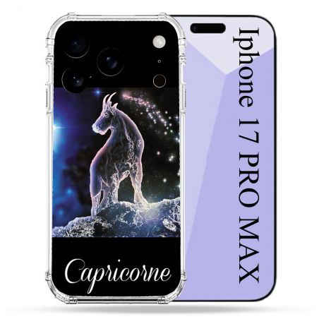 Coque Renforcée Pour Iphone 17 Pro Max Signe Zodiaque 2 Capricorne
