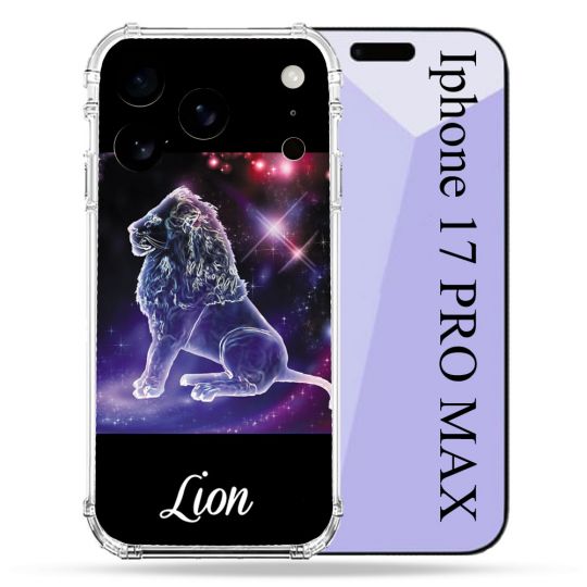 Coque Renforcée Pour Iphone 17 Pro Max Signe Zodiaque 2 Lion