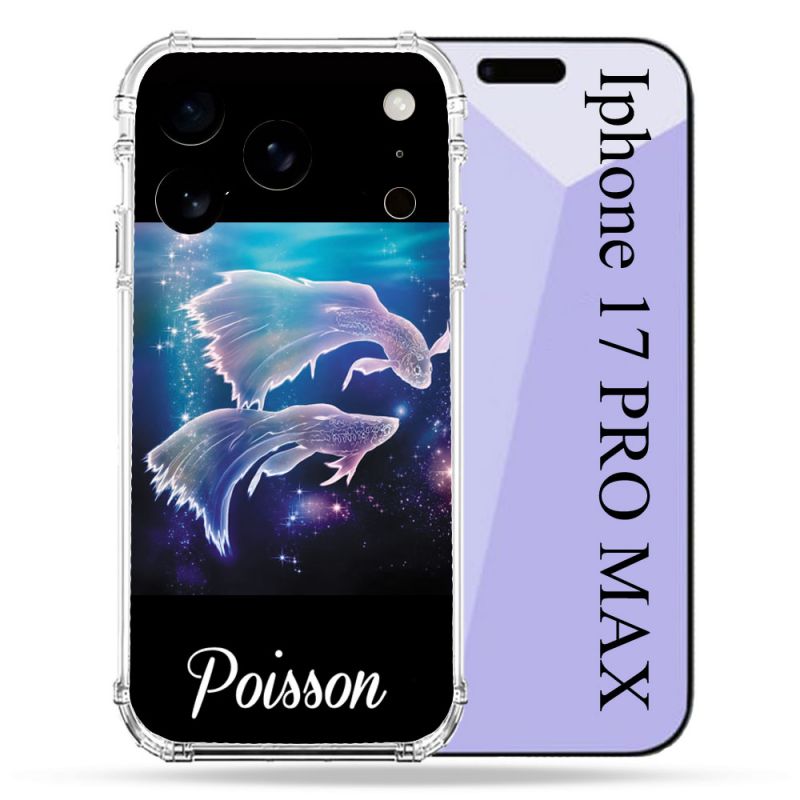 Coque Renforcée Pour Iphone 17 Pro Max Signe Zodiaque 2 Poisson