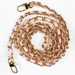 Coque Renforcée Transparente Pour Iphone 17 Pro Max Lanière / Cordon Chaine suspendue Rose