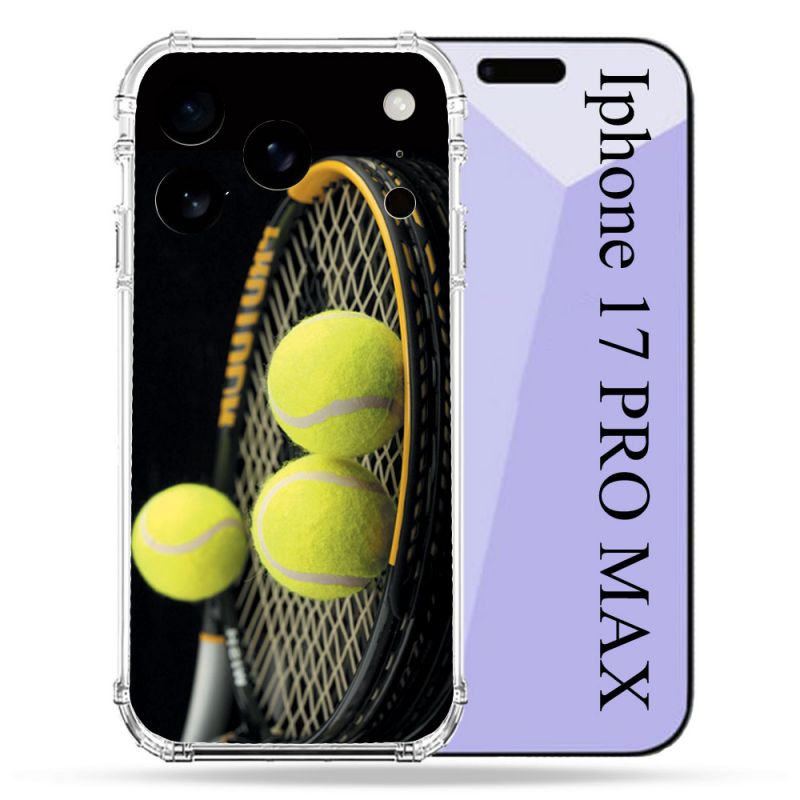 Coque Renforcée Pour Iphone 17 Pro Max Sport Tennis Balls