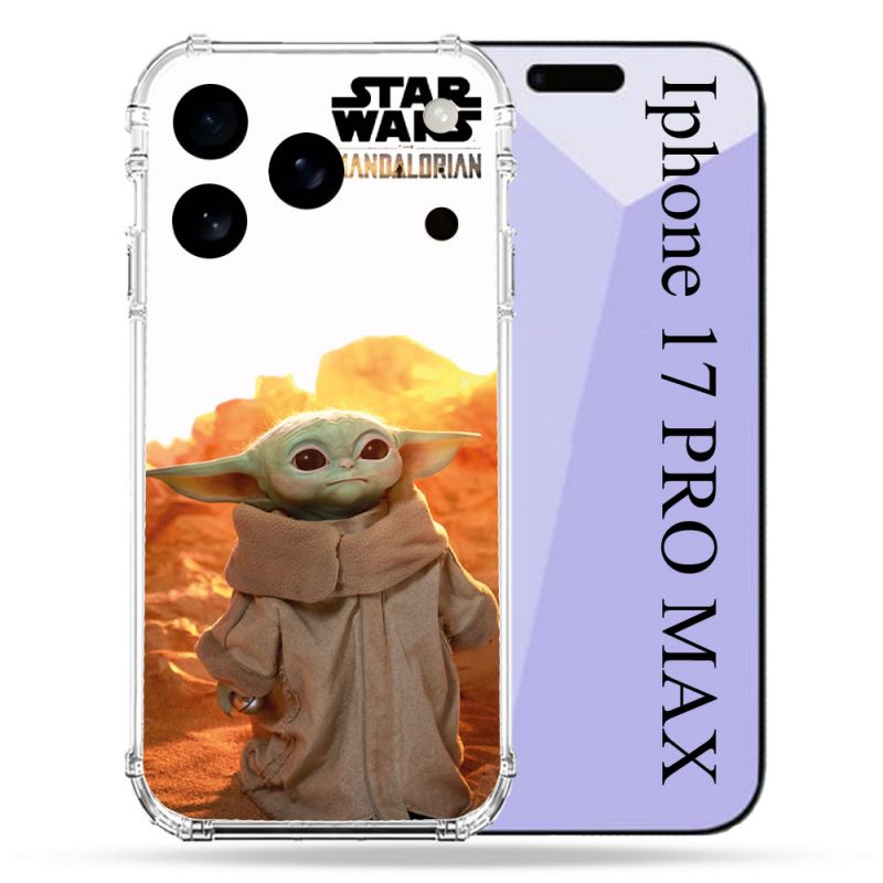 Coque Renforcée Pour Iphone 17 Pro Max Star Wars - Yoda bebe soleil