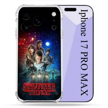 Coque Renforcée Pour Iphone 17 Pro Max Stranger Things Affiche 1