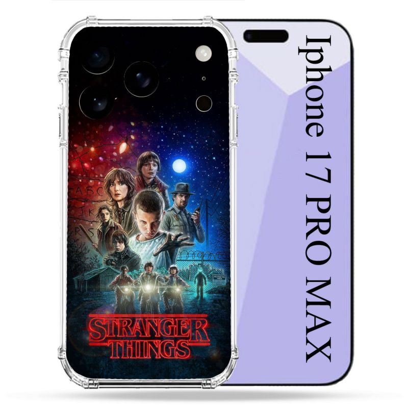 Coque Renforcée Pour Iphone 17 Pro Max Stranger Things Affiche 1
