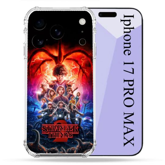 Coque Renforcée Pour Iphone 17 Pro Max Stranger Things Affiche 2
