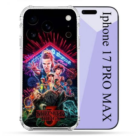 Coque Renforcée Pour Iphone 17 Pro Max Stranger Things Affiche 3