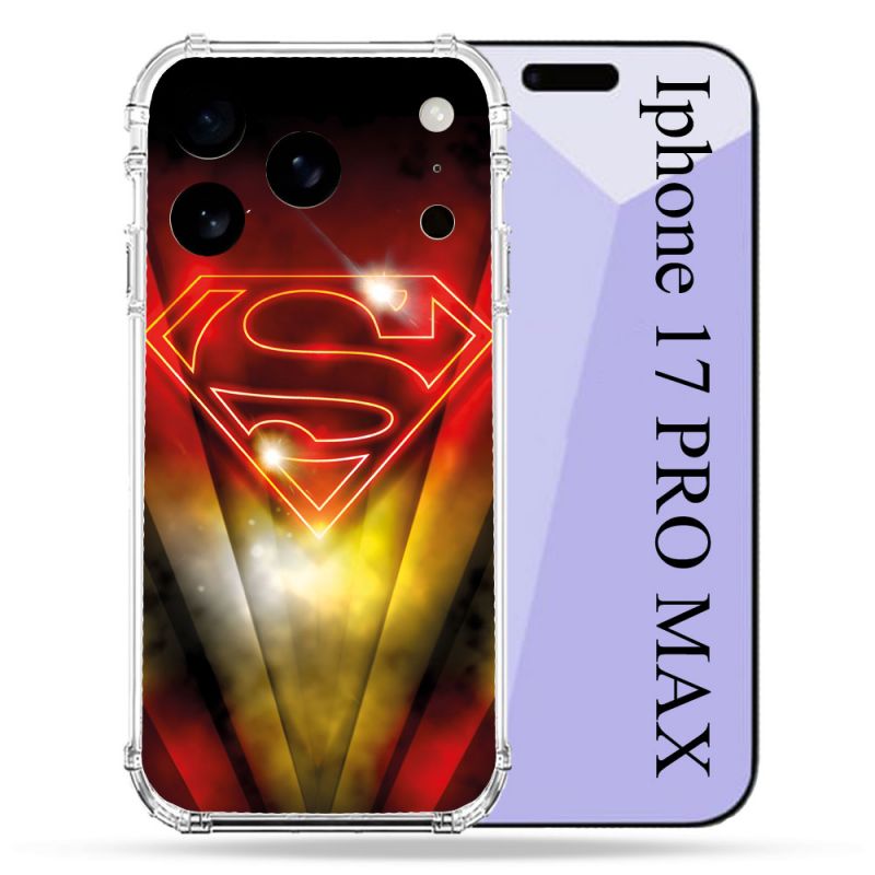 Coque Renforcée Pour Iphone 17 Pro Max Superman Logo