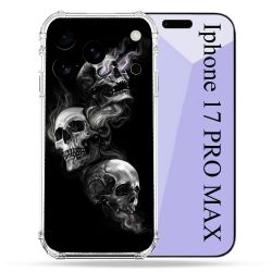 Coque Renforcée Pour Iphone 17 Pro Max Tete de Mort Triple