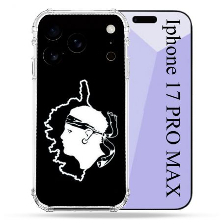Coque Renforcée Pour Iphone 17 Pro Max Voyage Corse Noir