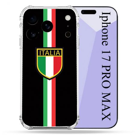 Coque Renforcée Pour Iphone 17 Pro Max Voyage Italie 3 Noir
