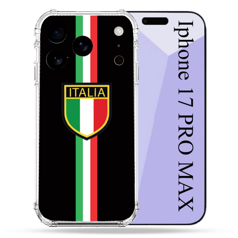 Coque Renforcée Pour Iphone 17 Pro Max Voyage Italie 3 Noir