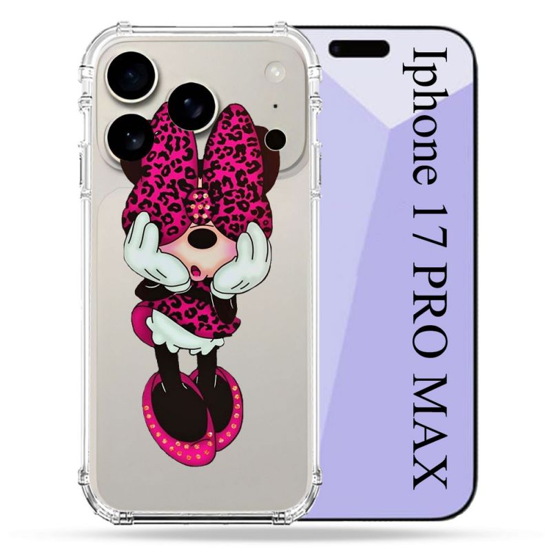 Coque Renforcée Transparente Pour Iphone 17 Pro Max Minnie