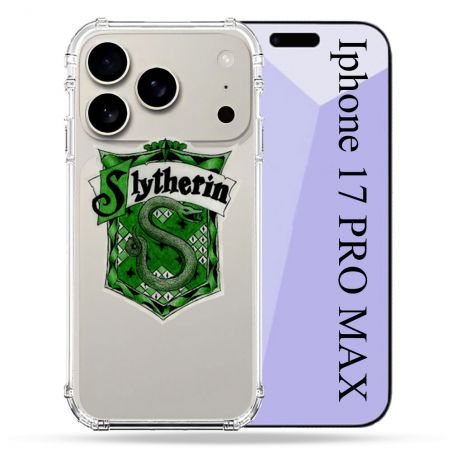 Coque Renforcée Transparente Pour Iphone 17 Pro Max Harry Potter Slytherin