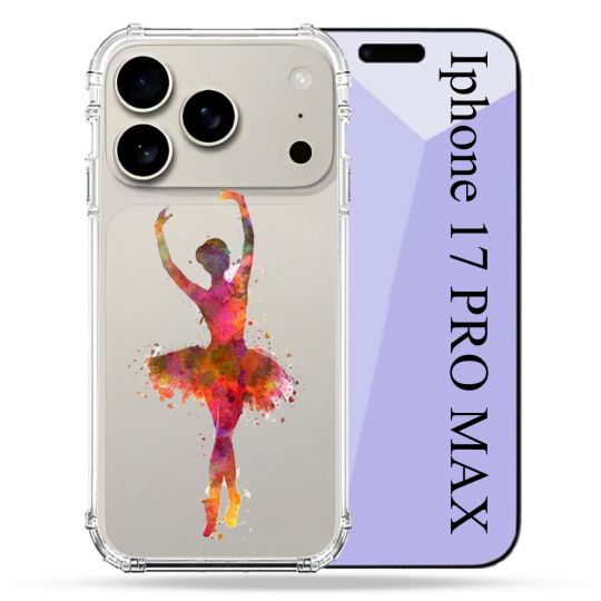 Coque Renforcée Transparente Pour Iphone 17 Pro Max Danseuse etoile