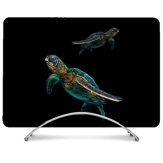 Coque Intégrale Pour MacBook Air 15 Pouces Animal Tortue Noire multicolore