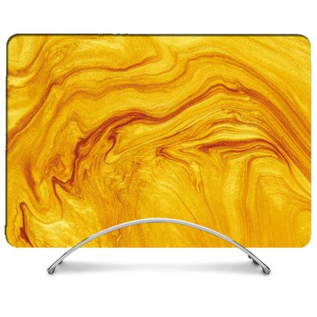Coque Intégrale Pour MacBook Air 15 Pouces Texture Marbre Jaune
