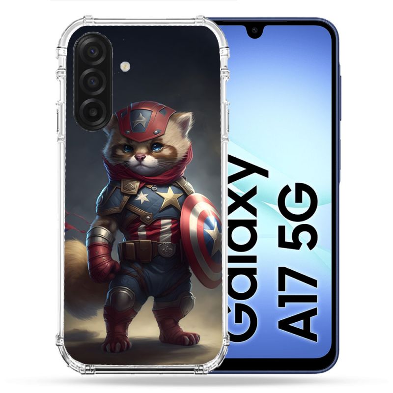 Coque Renforcée Pour Samsung Galaxy A17 5G Animal Chat America