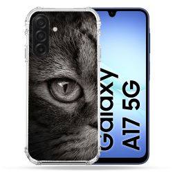 Coque Renforcée Pour Samsung Galaxy A17 5G Animal Chat Gris