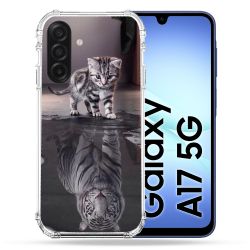 Coque Renforcée Pour Samsung Galaxy A17 5G Animal Chat Reflet