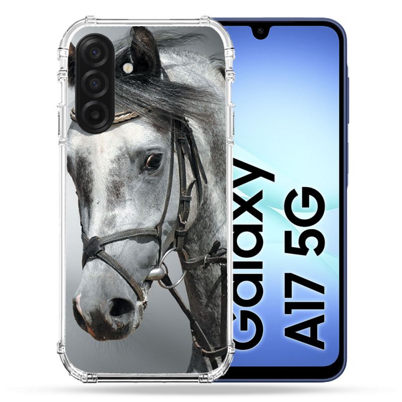 Coque Renforcée Pour Samsung Galaxy A17 5G Animal Cheval Blanc